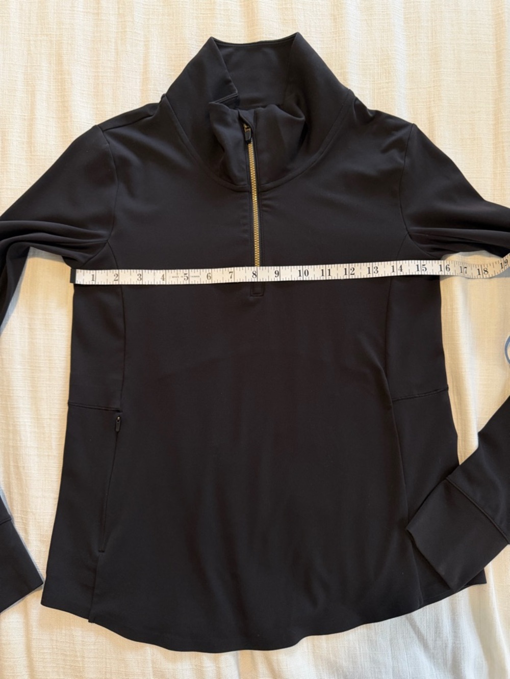 Rhone Course to Court 1/4 Zip, Black XS - Picture 14 of 16